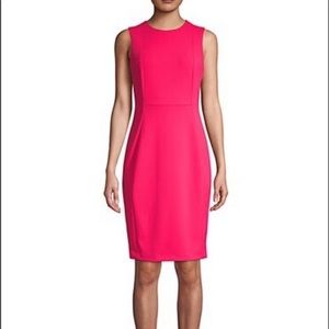 Hot Pink Calvin Klein sheath dress